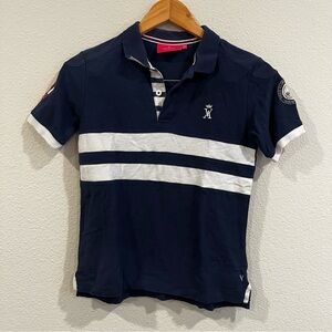 Vicomte A navy blue polo shirt St. Tropez Polo club size 12A